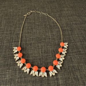 J. Crew gold/orange/white necklace